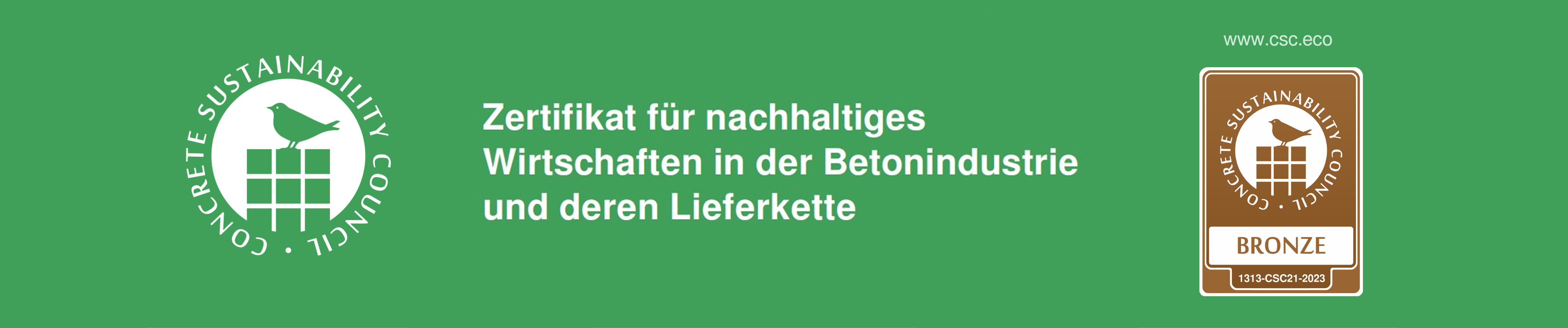 Zertifikat Nachhaltigkeit